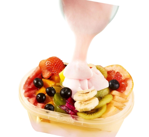 这个夏天一起来吃果然嗨拉丝酸奶水果捞好吗？
