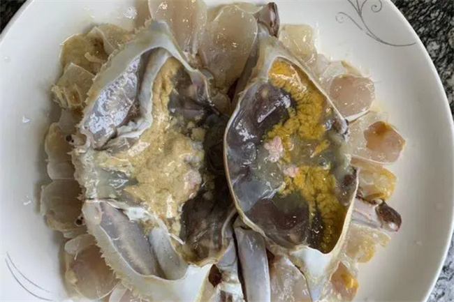 鲜香味美的肉末蒸梭子蟹 关键是五花肉也能吃出海鲜的味道