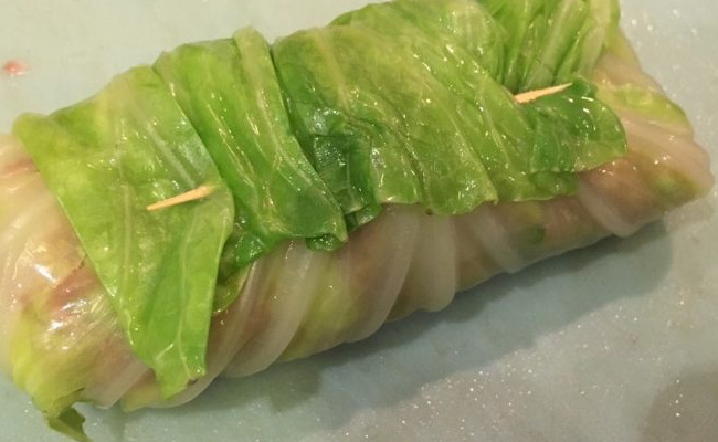 白玉鲜虾菜卷的做法，能减脂吗